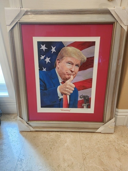 Portrait of President Donald Trump called 'Winning