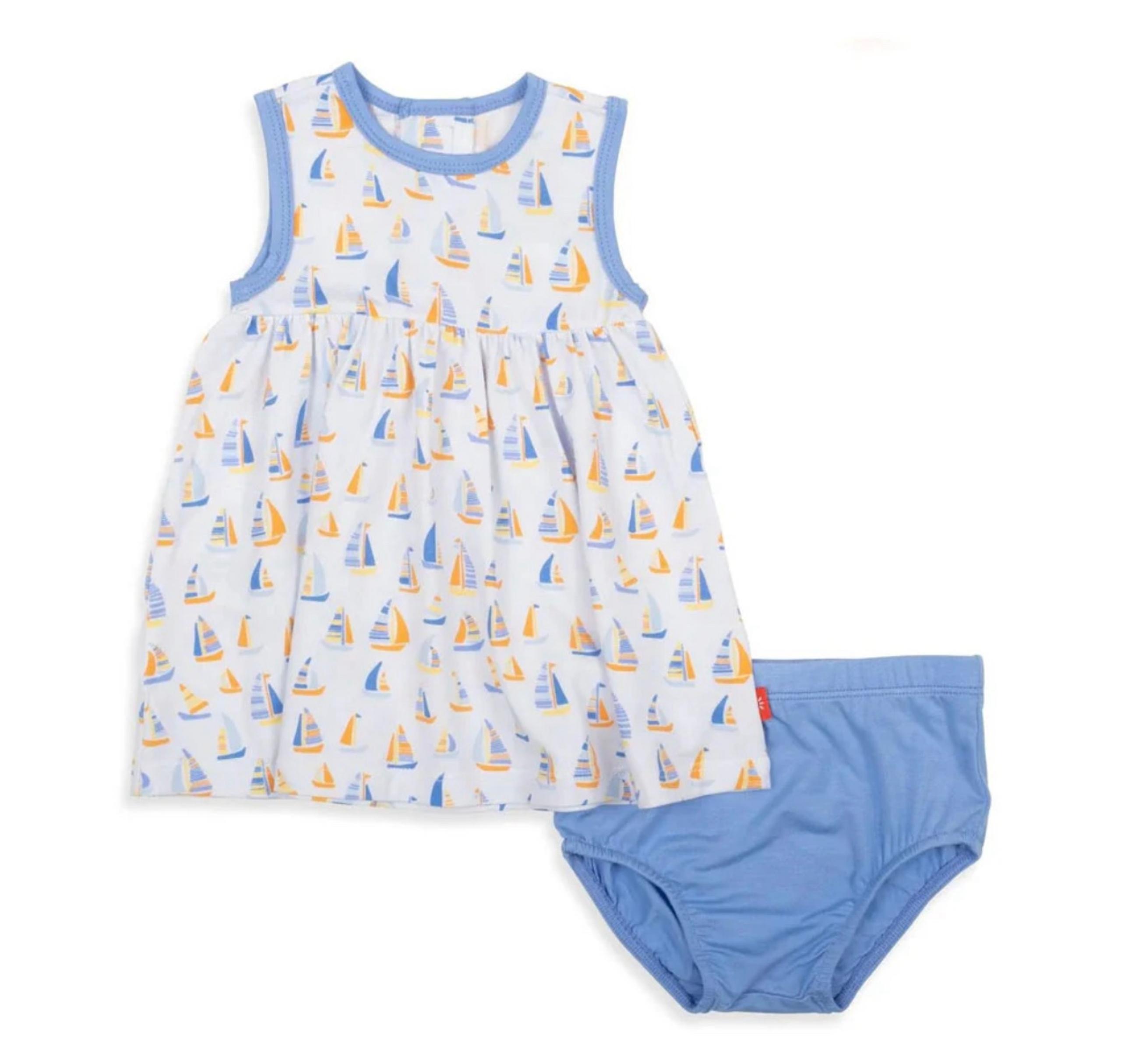 Magnetic Me Sailboat Dress and Bloomers