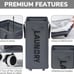 Laundry Basket with Wheels, 75L Collapsible Laundry Hamper, Clothes Hamper