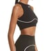 Black and White Athletic Logo Seamless Bra Size S-M