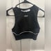 Black and White Athletic Logo Seamless Bra Size S-M