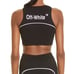 Black and White Athletic Logo Seamless Bra Size S-M