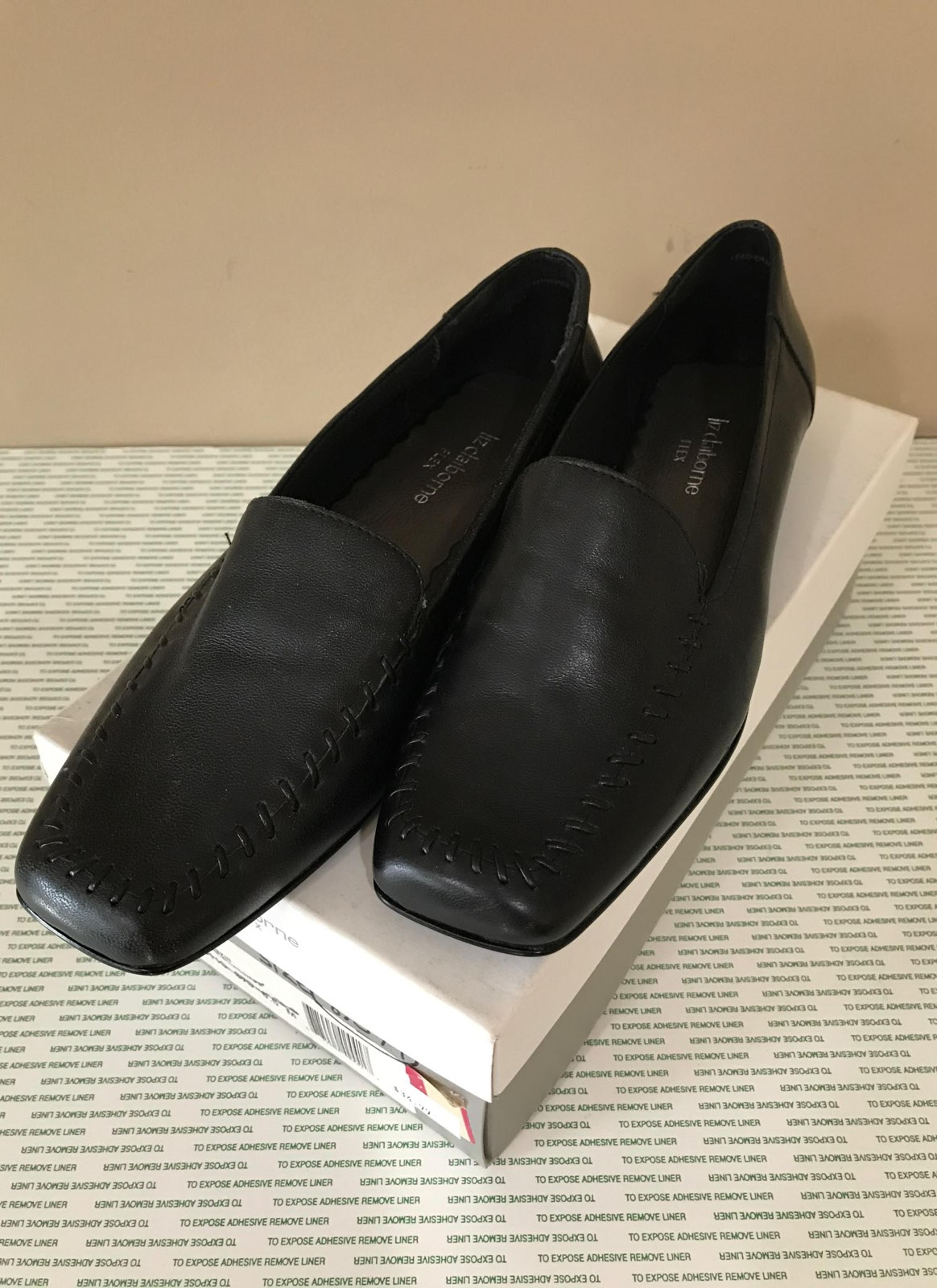 Liz Claiborne Black Leather Shoes 7.5