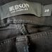 HUDSON Amelia Cut Off Knee Shorts Womens Size 26 Black Denim Pedal Pushers NEW