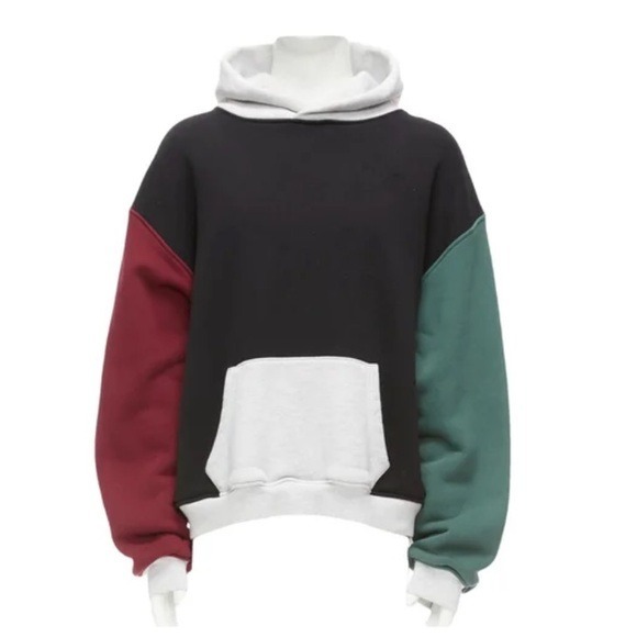 hoochanページ Alexander Wang Colorblock Oversized Thick Hoodie Sweatshirt