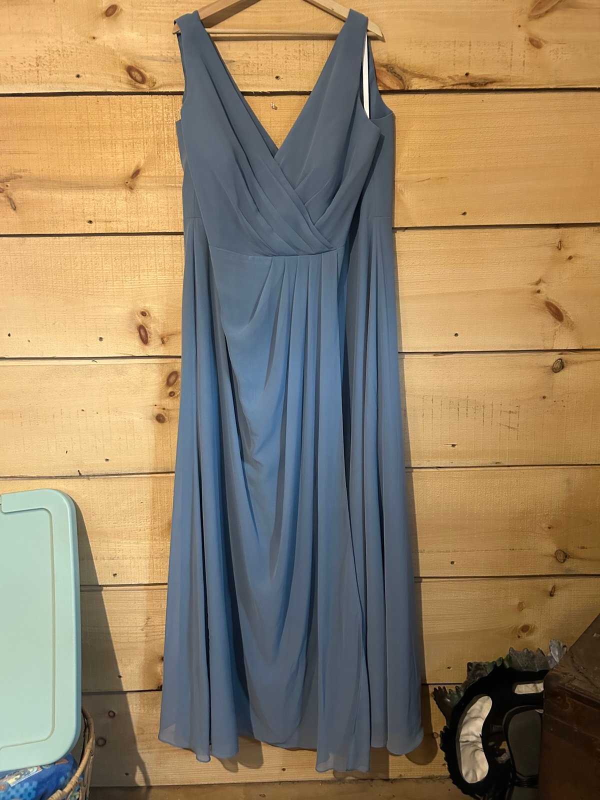 Revelry French blue bridesmaids dress