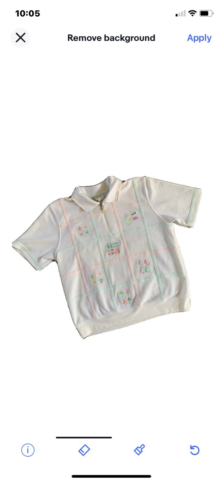 Vintage 90s Koret novelty golf polo shirt
