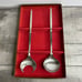 Vintage KALMAR Italy Brushed Stainless Steel Salad Serving Salad Box Set MCM