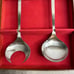Vintage KALMAR Italy Brushed Stainless Steel Salad Serving Salad Box Set MCM