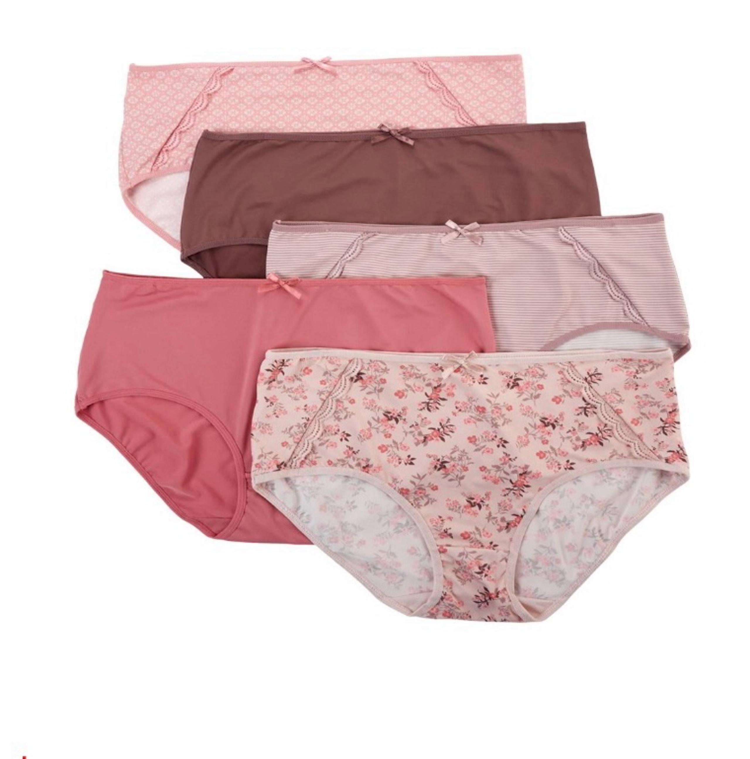 NWT Five Pair Women's Large Laura Ashley Full Brief Panties