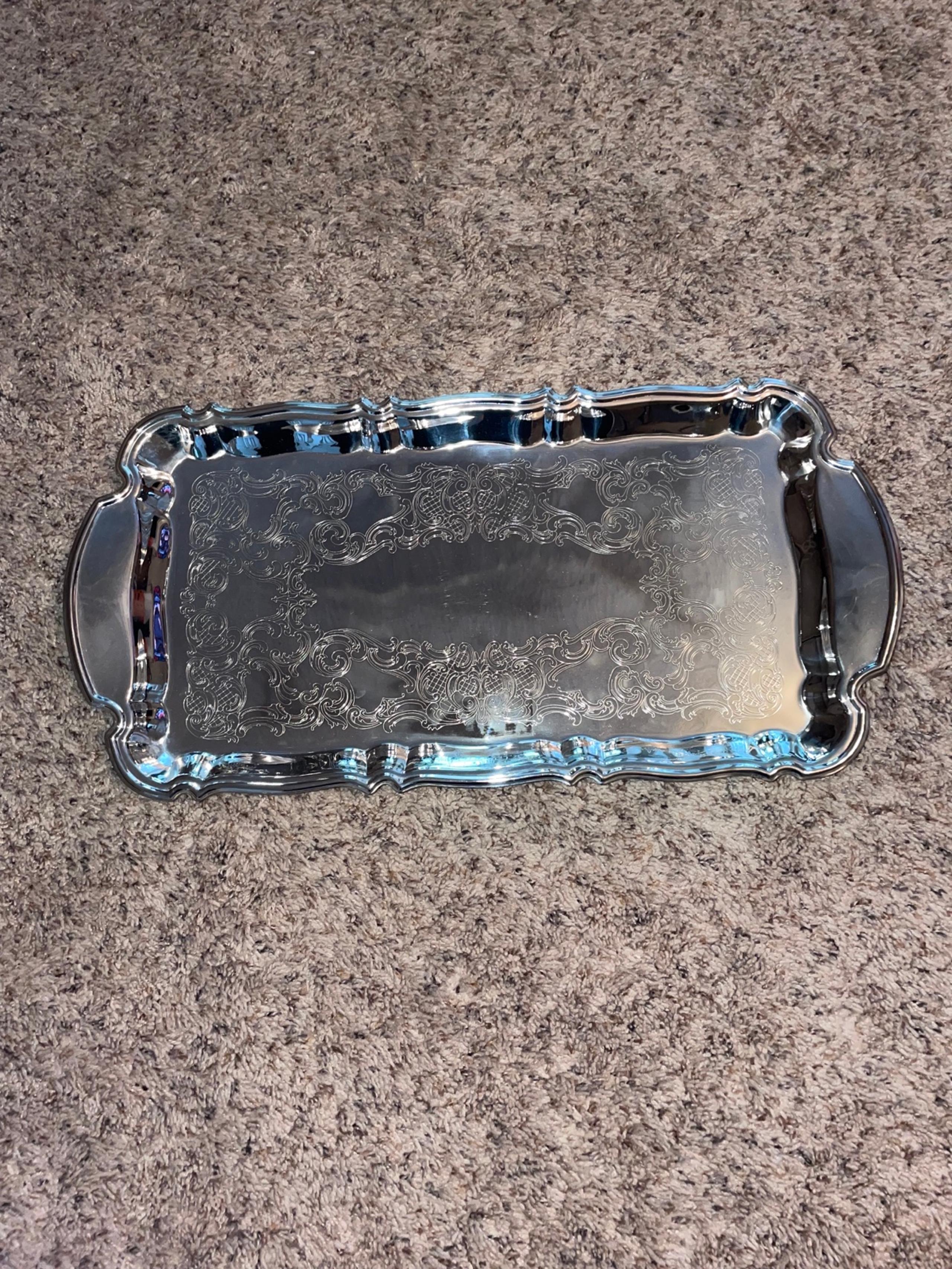 Gorham Silver Tray 18.5 x 9”