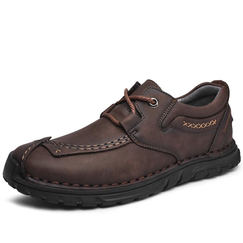 Latest Design Cow Leather Men′s Driving Casual Dress Shoes Men Office Leat