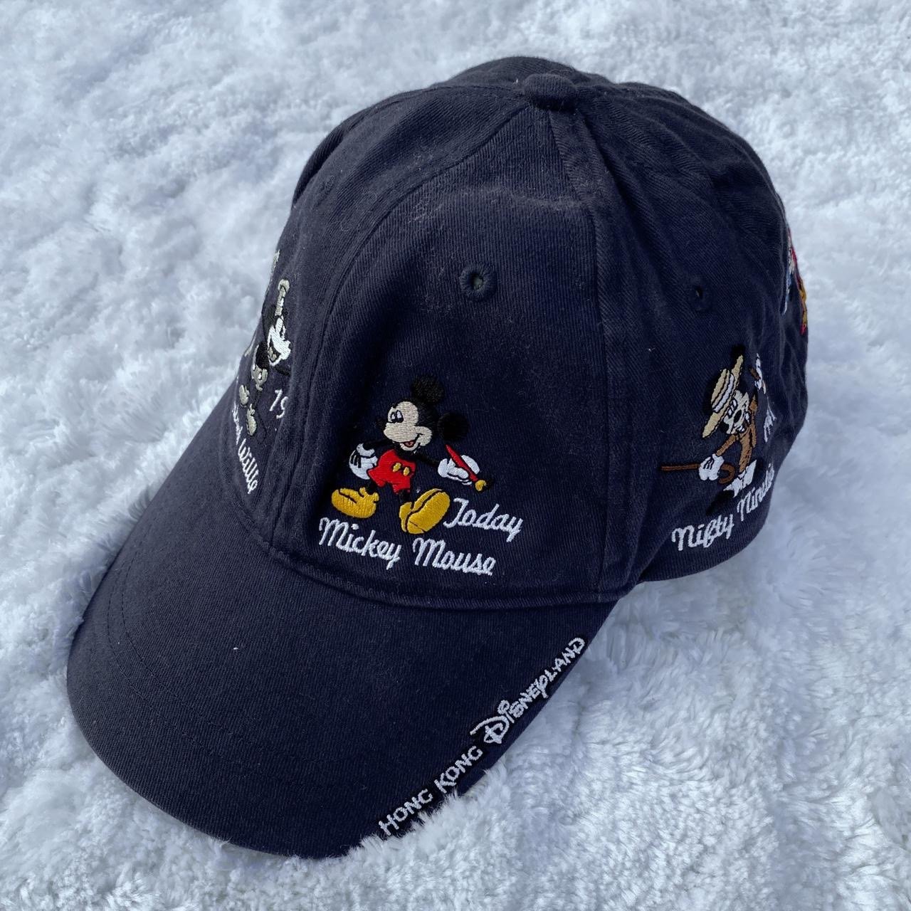 Vintage Embroidered Mickey Mouse Timeline Hong Kong Disneyland Cap
