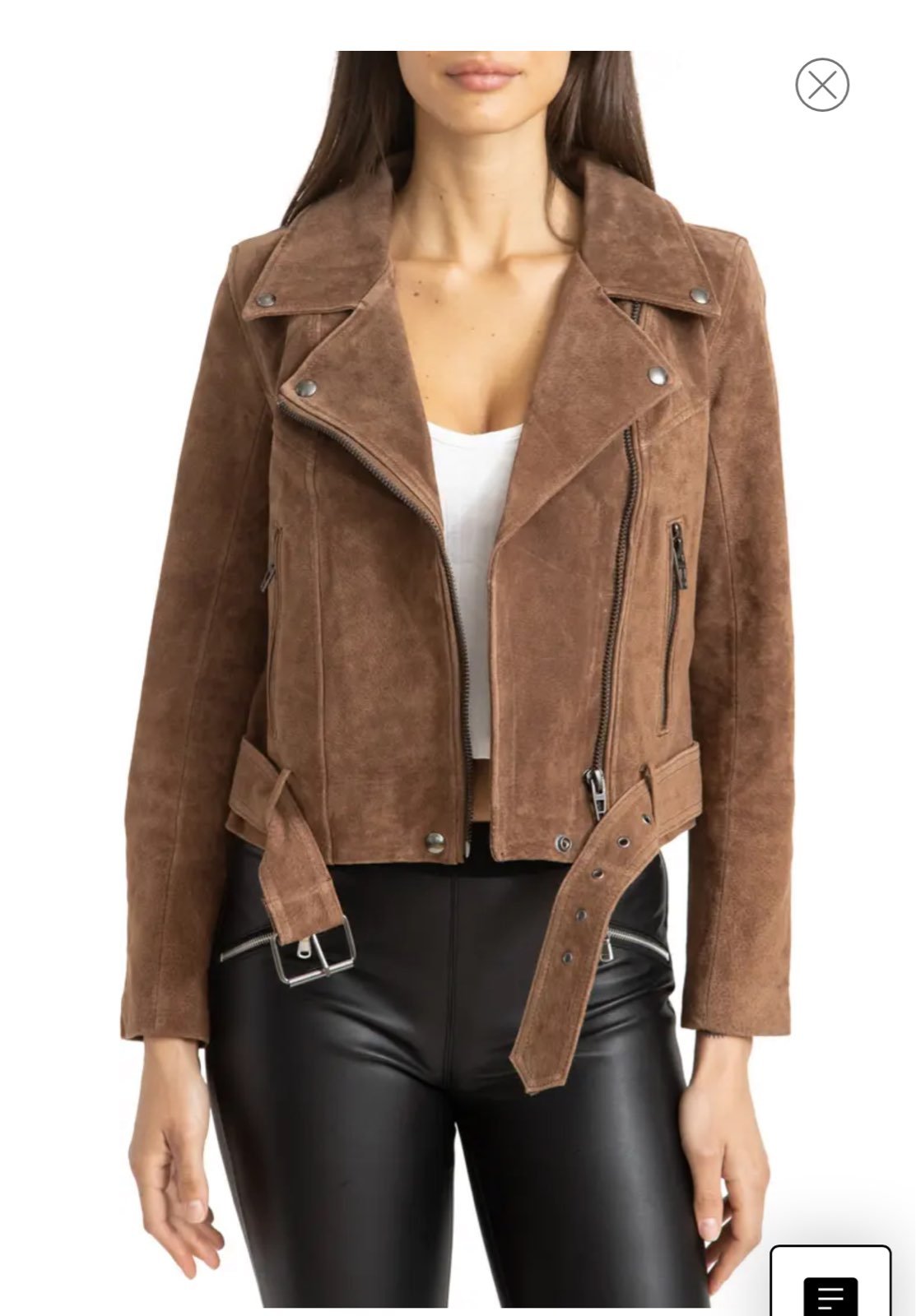 BLANKNYC Suede Moto Jacket