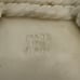 Vintage Spanish Pottery Porcelain Twisted Rope white Basket vase flower floral h