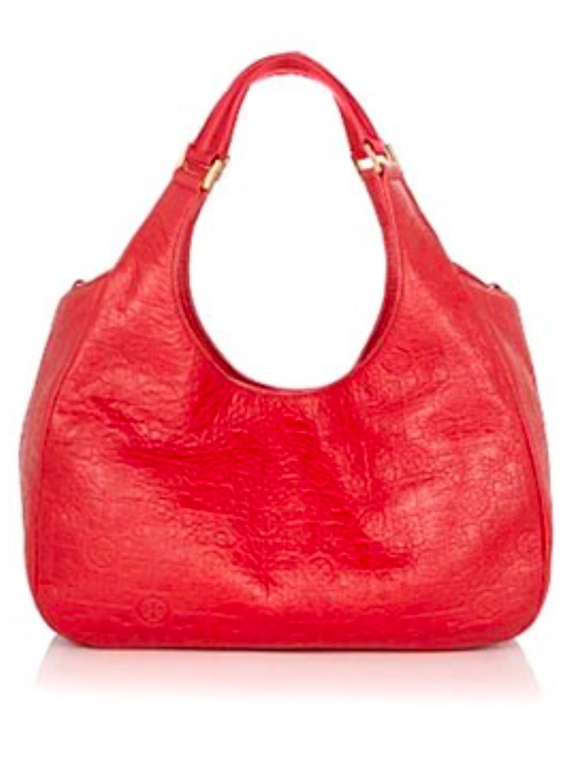 Tory Burch's Dafina logo-embossed small leather hobo