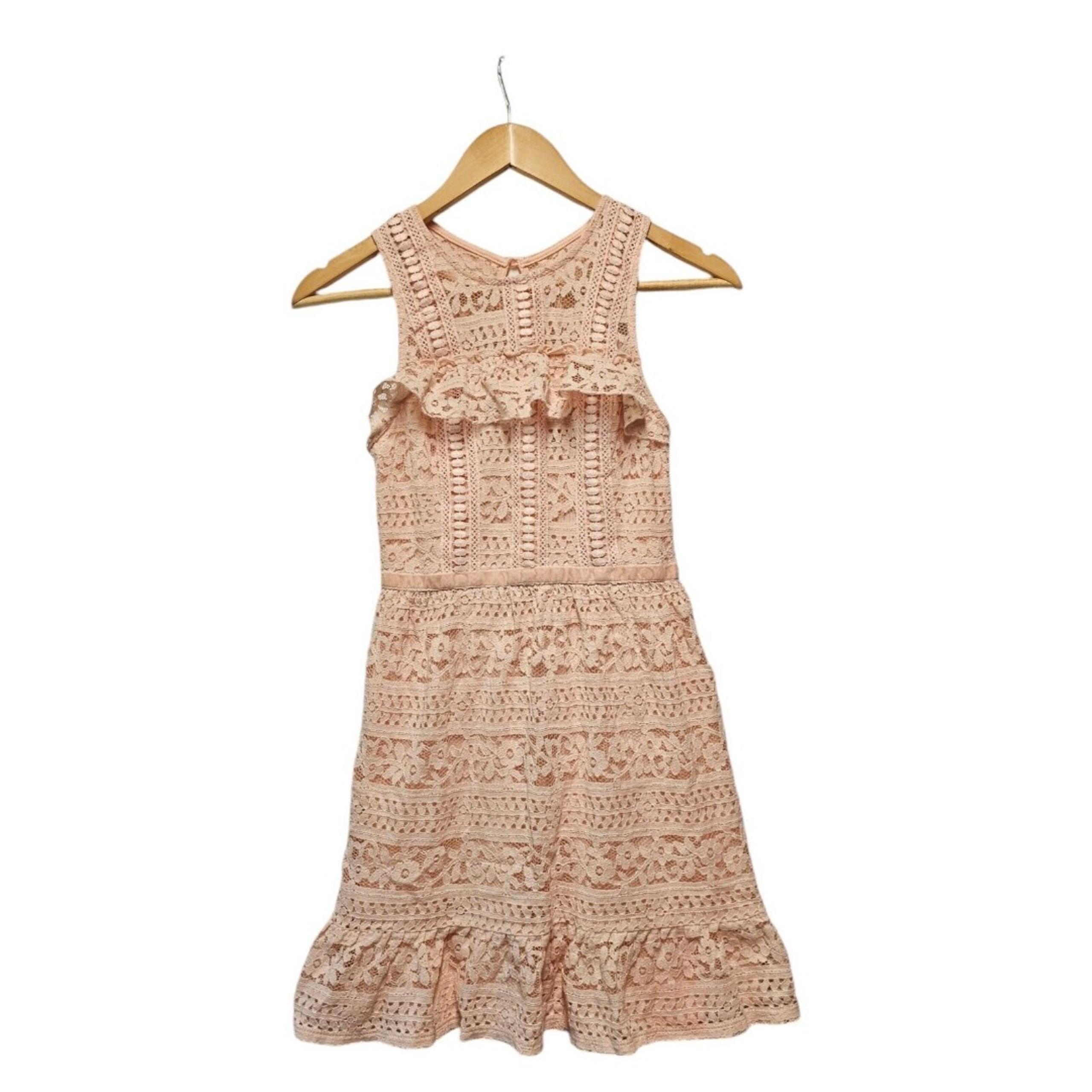 DISNEY Princess Dress Pink Lace Size XS