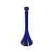 Cobalt Blue Mid Century Glass Decanter Genie Bottle With Plastic Tip Cork 14.5