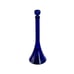 Cobalt Blue Mid Century Glass Decanter Genie Bottle With Plastic Tip Cork 14.5