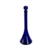 Cobalt Blue Mid Century Glass Decanter Genie Bottle With Plastic Tip Cork 14.5