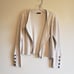 Wrap Asymmetrical Zip Sweater Cardigan 100% Cotton Large