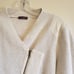 Wrap Asymmetrical Zip Sweater Cardigan 100% Cotton Large