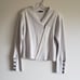Wrap Asymmetrical Zip Sweater Cardigan 100% Cotton Large