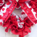 Valentine Wreath for Fron Door, Valentine’s Day Decor.