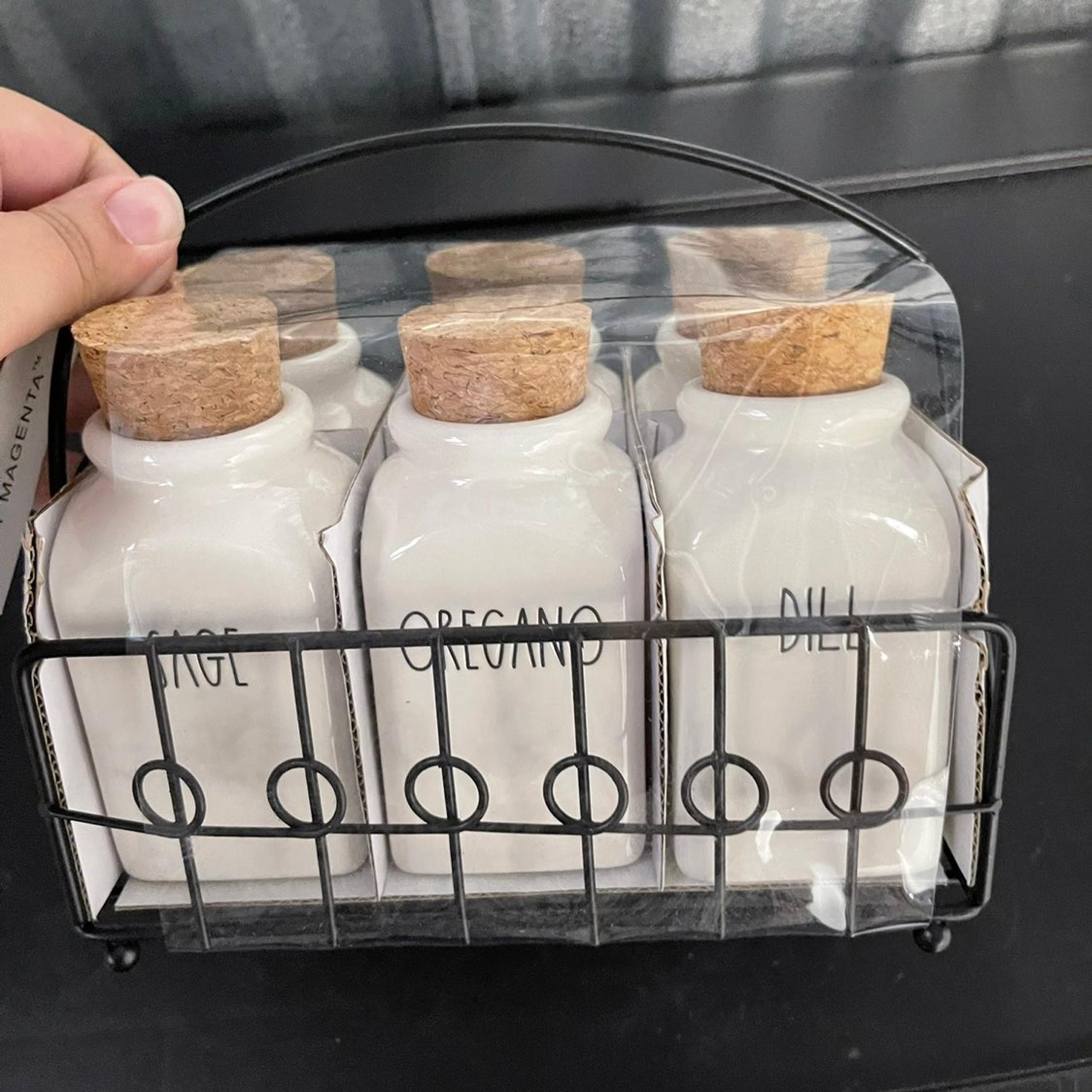 Rae Dunn Six Spice Rack