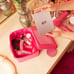 Béis The Cosmetic Case in Barbie Pink