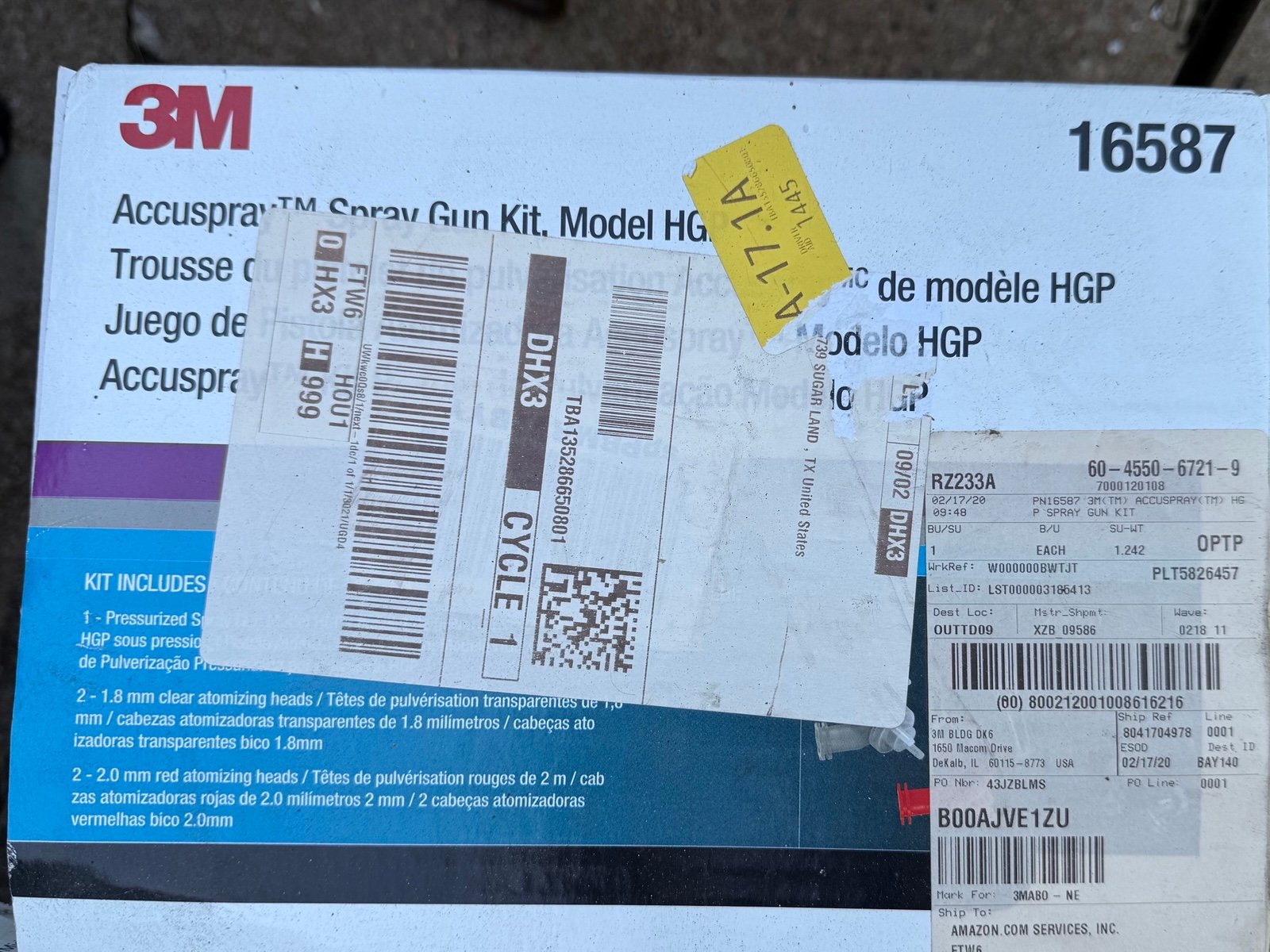 Brand new 3M HGP precision spray gun kit