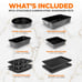 8-Piece Nonstick Stackable Bakeware Set Baking Tray Set-SANDLK12