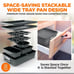 8-Piece Nonstick Stackable Bakeware Set Baking Tray Set-SANDLK12