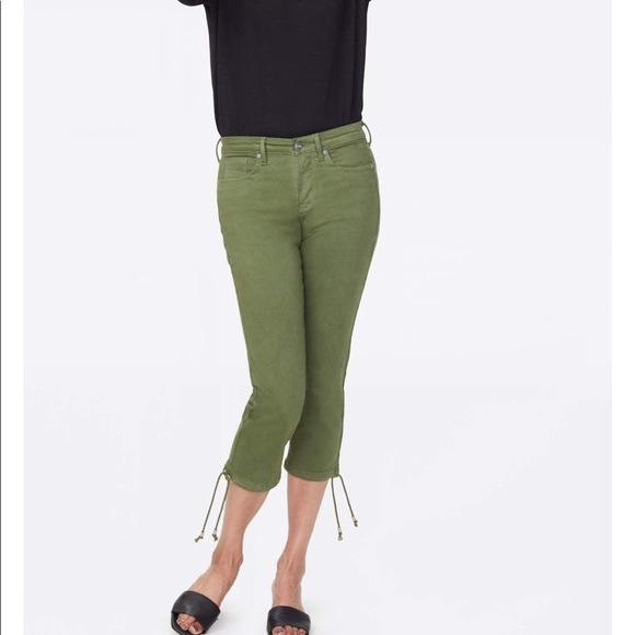 NYDJ slim Capri jean with draw cord hem