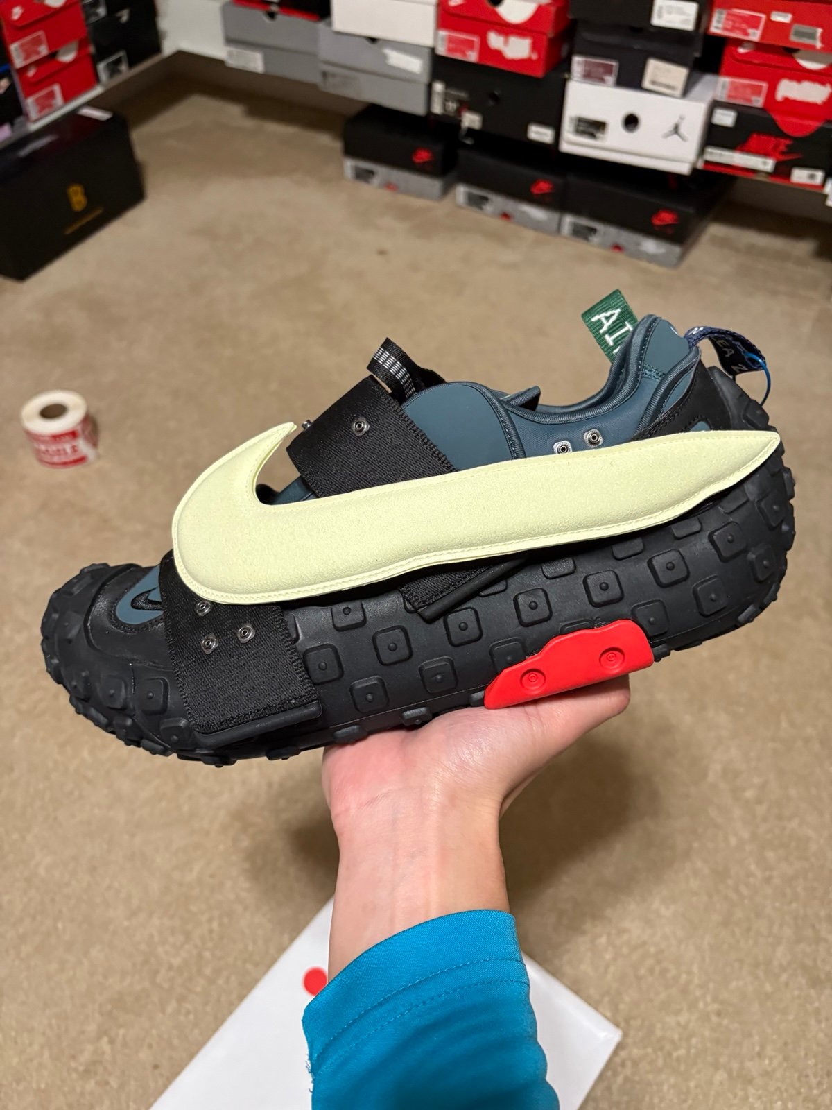 Size 13 - Nike Air Flea 2 x Cactus Plant Flea Market Faded Spruce CPFM