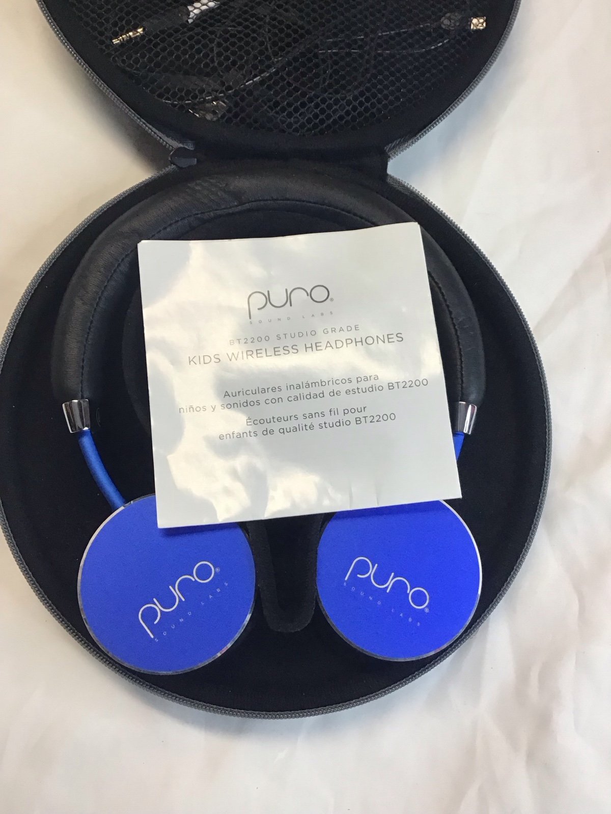 puro sound labs headphones BT2200 studio Grade Blue Kids Volume Limited
