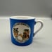 Vintage RARE Flinstones Mini Mug Shot Glass Blue Bedrock City Custer SD 2”