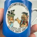 Vintage RARE Flinstones Mini Mug Shot Glass Blue Bedrock City Custer SD 2”