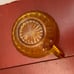 6 Daisy Amber Cup & Saucer Sets by Indiana Glass Retired