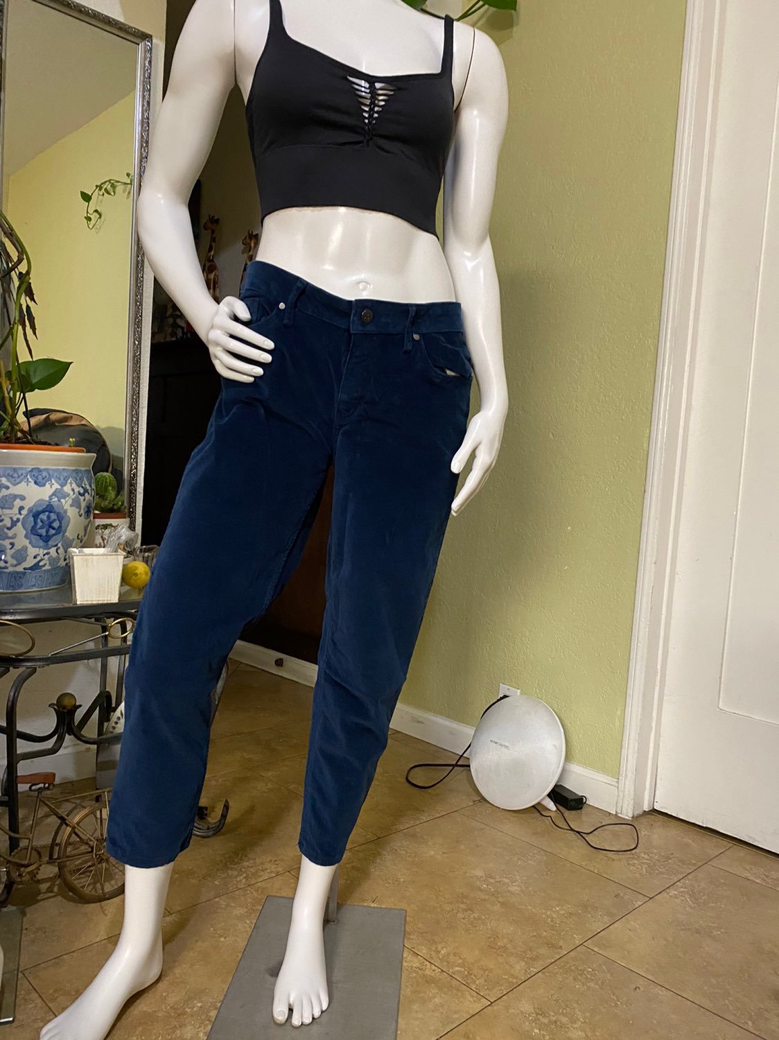 corduroy pants navy