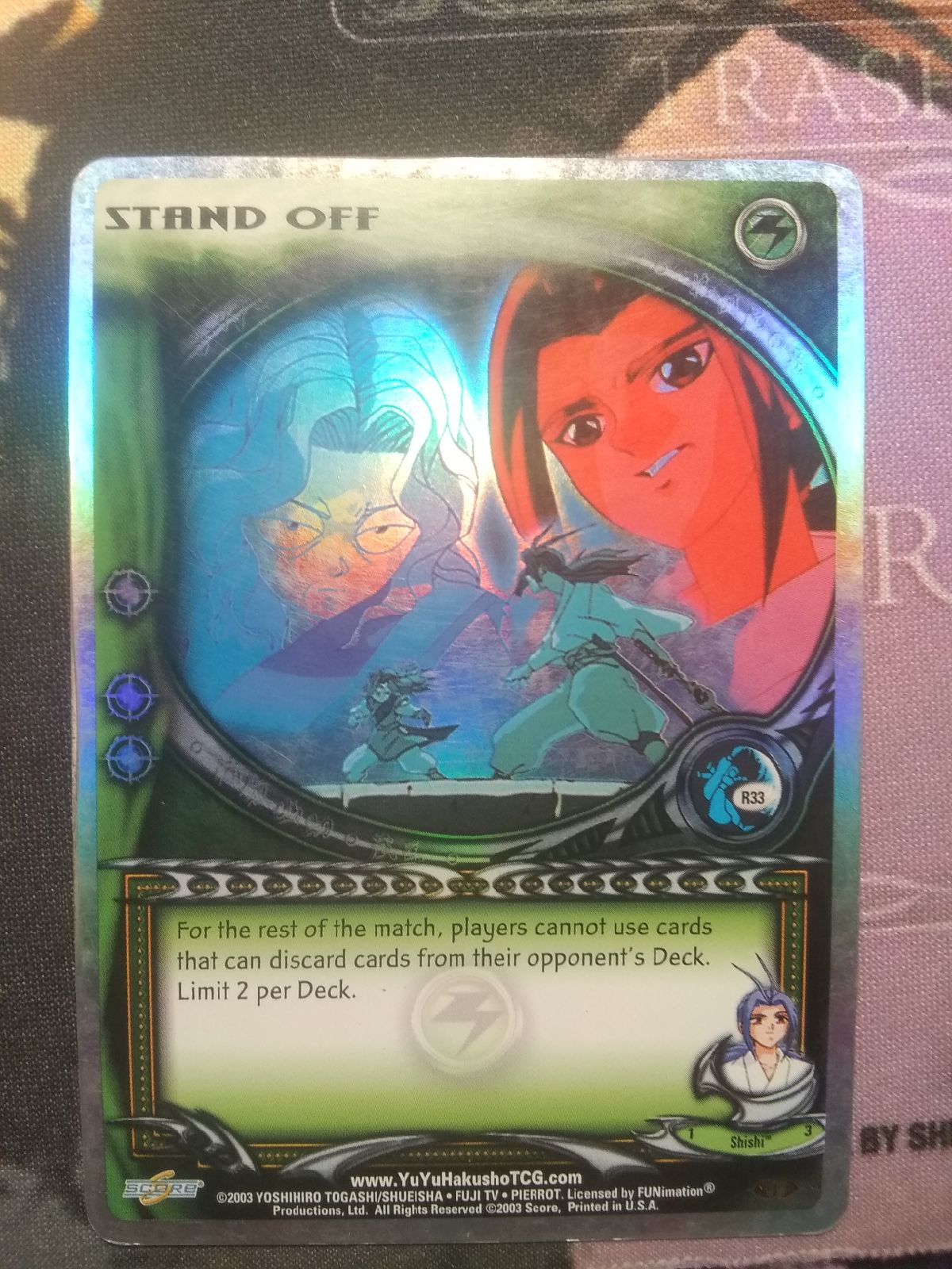 TG1 Spirit Pack 2 Dark Tournament Foil Card Yu Yu Hakusho TCG CCG Halt