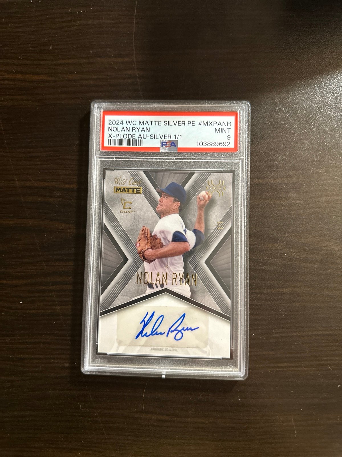 Nolan Ryan WC Mattie silver PE 1/1
