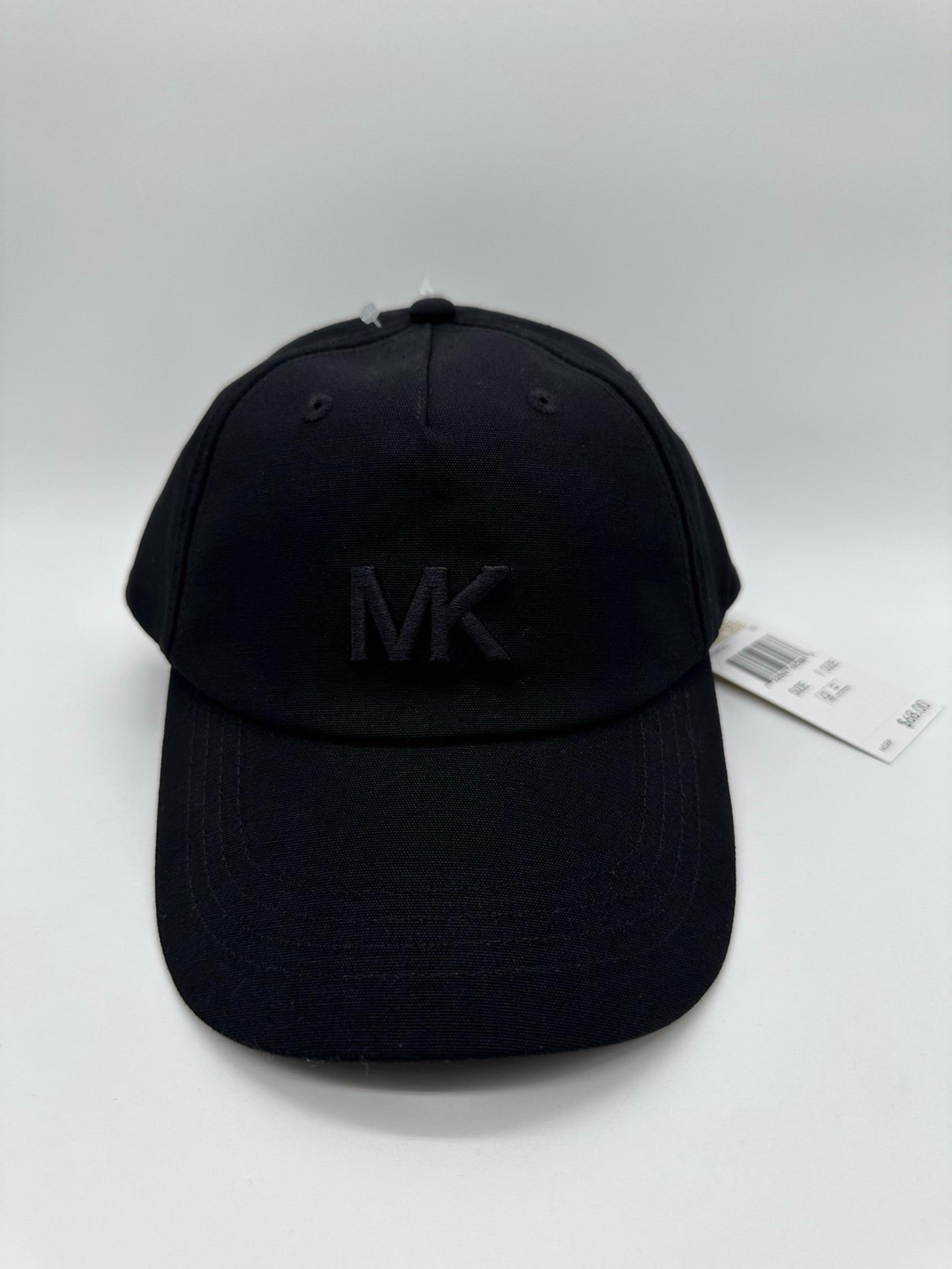 NWOT Michael Kors Black MK Logo Strap Back Baseball Cap Hat New WITHOUT tag.