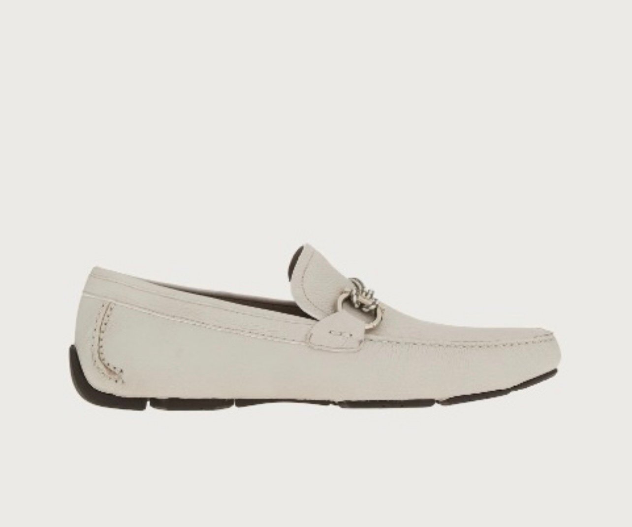 Salvatore Ferragamo Driving Shoes Moccasin Loafers Street Style Plain Leather