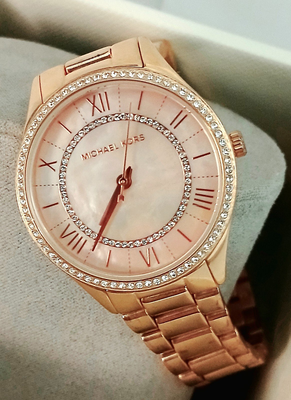 michael kors watch pearl face