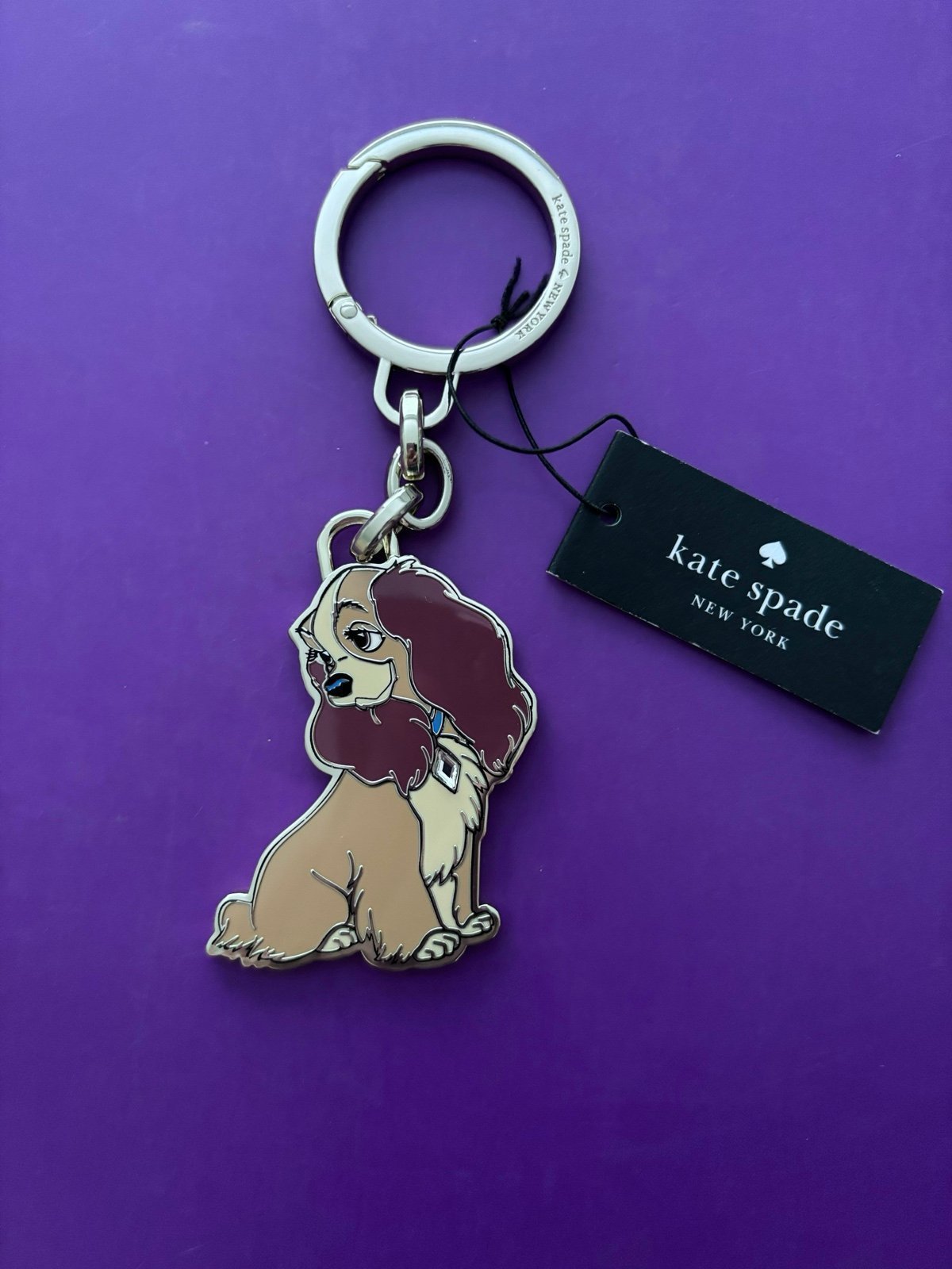 Disney X Kate Spade New York Lady And The Tramp Keychain NWT