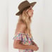 NWT SPELL & THE GYPSY Blake Hat Brown S