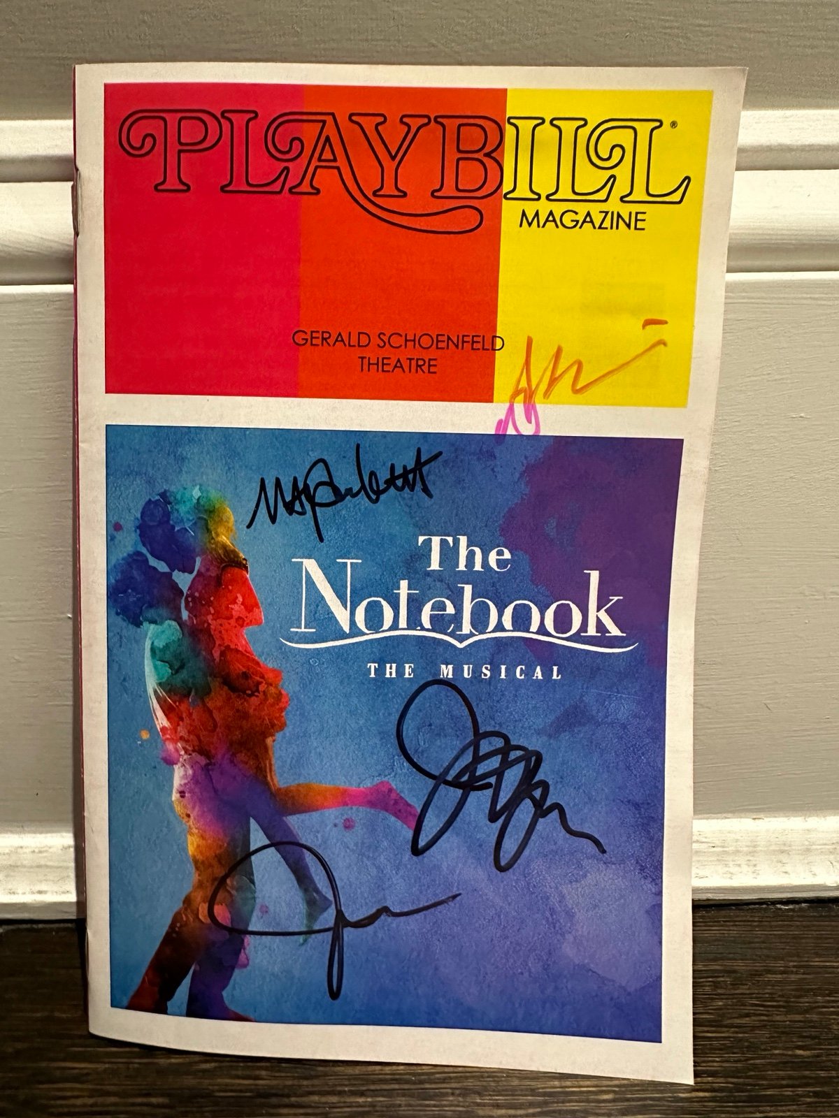 The Notebook Signed Vintage Broadway Playbill