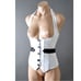 White Black Evening Formal Womens Punk Gothic Slim Sleeveless Halter Vest Top L