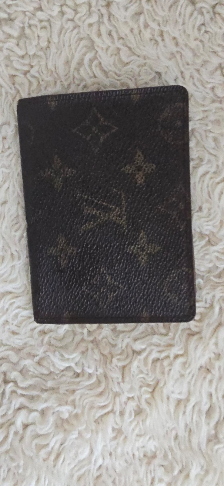 LOUIS VUITTON Monogram Card Case LV Plastic Sides Both